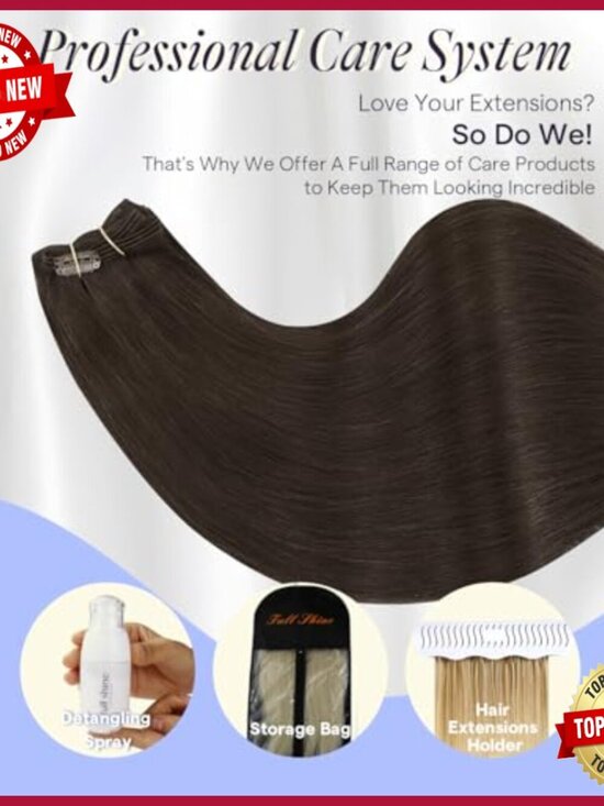 18 Inch Human Hair Clip-In Extensions 7Pcs for Volume & Length main image 6